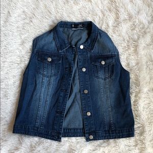 Faded Jean Vest